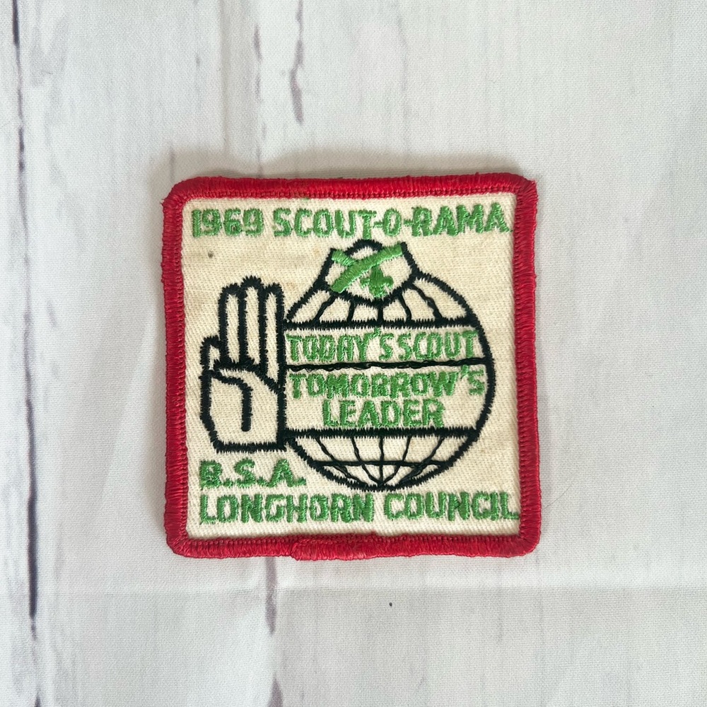 Vintage 1969 Boy Scouts Longhorn Council Scout-O-Rama Texas Patch BSA